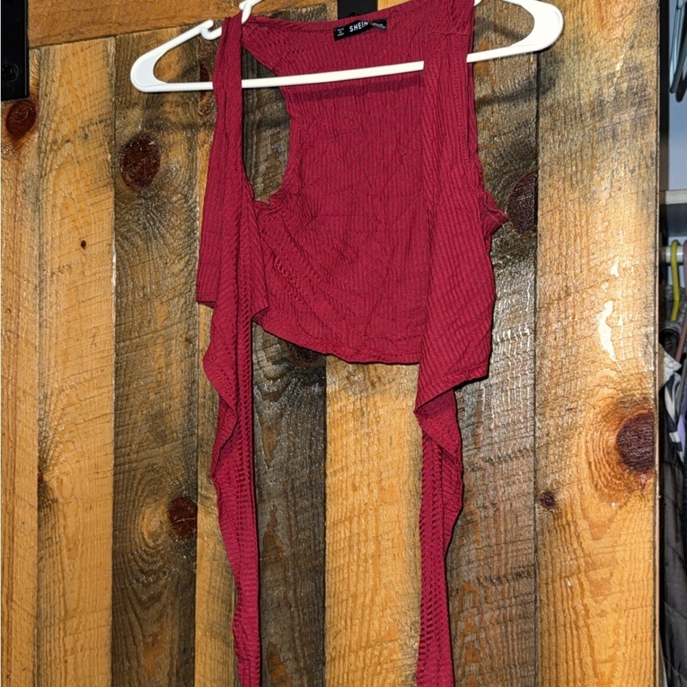 SHEIN Red Crop Top